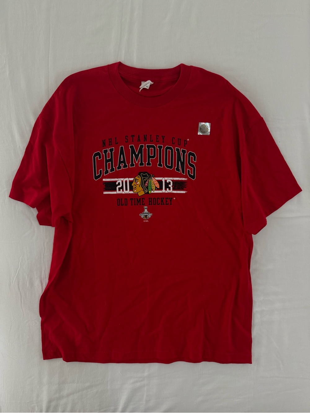 Alstyle NHL Chicago Blackhawks 2013 Stanley Cup Champions T-shirt Size XXL